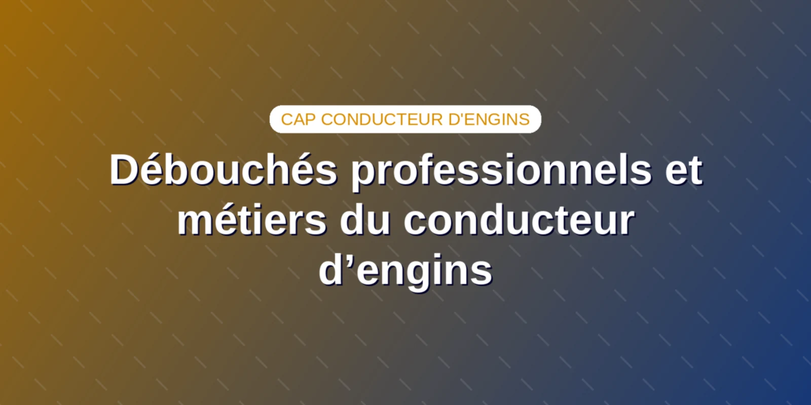 Débouchés professionnels et métiers du conducteur d’engins Couverture : Débouchés professionnels et métiers du conducteur d’engins